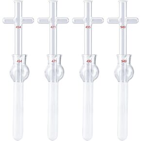 4E's USA Tissue Grinder - 20 mL Glass Dounce Homogenizer Tissue Grinder Tube with Pestel, Made of Borosilicate Glass (4 Sets)