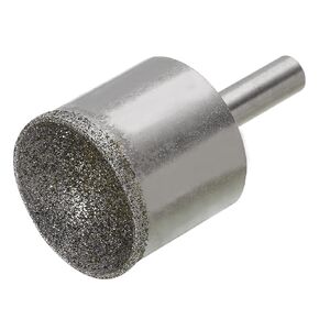 uxcell Diamond Grinding Mounted Point, 25mm 100 Coarse Grits Spherical Concave Head Bead Fine Grinding Bit for Jade Amber Stone Beeswax Glass