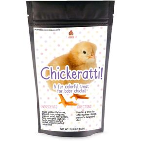 Chickeratti Baby Chick Feed Treat for Chick Brooder & Chick Feeder (8 POUNDS) | Baby Chicken Supplies with Chick Food, Chicken Toys, Chicken Treats with Grubs, Chicken Coop Accessories (2)