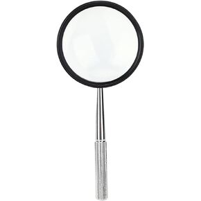 35X Portable Survival Magnifying Glass, Metal Magnifier, Handheld Magnifier Magnifying Glass with Handle for Jewelry Identification Reading
