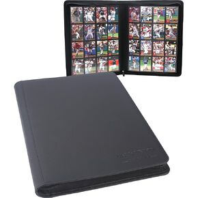 1000+ Pockets Trading Card Binder, 16 Pocket Side Loading Card Holder Album for MTG, TCG, Sports Cards, Game Business Cards (Black)