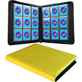 AXS Games NEW 2024 Toploader Binder, Holds 252 Toploaders, 9-Pocket Double Sided Top Loader Binder for Trading Cards or Sports Cards in 3 x 4'' Regular Toploaders - Crimson