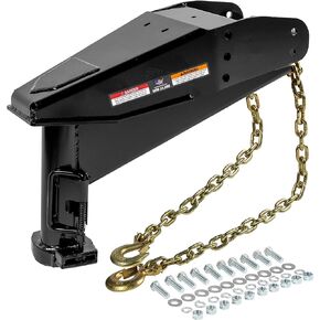 Lippert Gooseneck Connect 21K Capacity — Replaces Standard 5th Wheel Pin Boxes for RVs upfitted Space-Saver Upper Deck Chassis — Powder Coat Finish — 1-Year Warranty - 2020043670