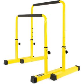POWER GUIDANCE Dip Bar, Dip Stand Station for Full Body Strength Training, Adjustable Height 30Inches - 38.6Inched, 3 Colors Available