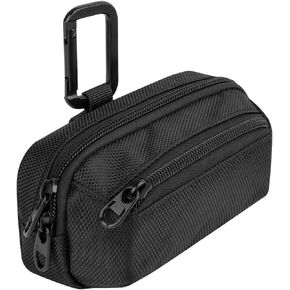 Xxerciz Carrying Case for Garmin Heart Rate Monitor Chest Strap, Nylon Sport Storage Bag with Carabiner Protective Pouch for Outdoor Running Sports Gym (Only Case)
