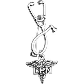 Medical Stethoscope Brooch Pins for Doctor Nurse Medical Students Medical Caduceus Gift For RN,PA,MA,LPN,LVP,NP,Vet