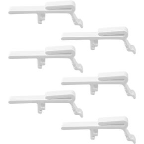 6 PCS Blind Valance Clips Blind Dust Cover Valance Clip Holder Window Blind Clips Plastic Valance Retainer Vertical Blind Cover Clips Replacement Parts for 1-1/2 Inch 1-9/16 Inch Rail Across