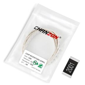 Chanzon 100pcs 1206 SMD Resistor 1K Ω ohm 1/4W 0.25W ±1% Tolerance Thick Film 1KR SMT Chip Resistors Rohs Certificated