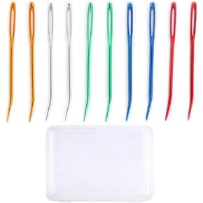 OYEUYID 10 Pieces Yarn Needle，Yarn Darning Tapestry Large Sewing Big Eye Weaving Crochet Wool Blunt Needles，Weaving Needle Tapestry Needle Bent Needles