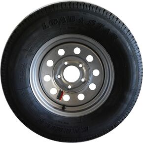 Spare Tow Dolly Tire 5 Lug Trailer Wheel 13" Wheel ST185/80R13 Loan Star Karrier D.O.T. Approved