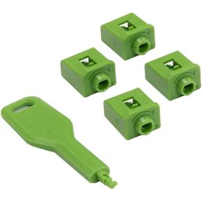 IO Crest SY-ACC24084 Locking SFP Port Dust Blocker with Removal Keys Tool
