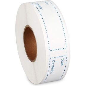 Removable Freezer Labels for Food Storage Blue 1x3inch 500pcs
