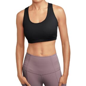 LighterGlide Women's Racerback Sports Bra U Neck Tank Fashion Workout Crop Bras