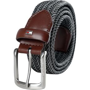Tommy Hilfiger Men's Casual Stretch Woven Fabric Web Belt