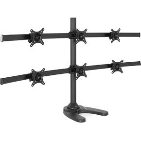 VIVO Hex LCD Monitor Height Adjustable 6 Screen Desk Mount Stand for up to 27 inch Screens, STAND-V006F