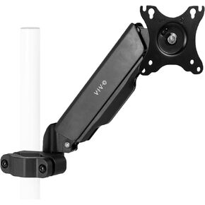 VIVO Universal Full Motion Pneumatic Pole Mount Arm for 17 to 32 inch Monitor Screen, 75mm and 100mm VESA Plate, Black, MOUNT-POLE05A