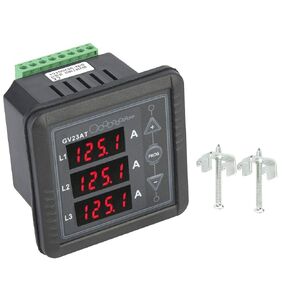 3 Phase AC Ammeter Tester Meter GV23AT Generator Three-p AC Ammeter Tester Digital Display AC Current Meter