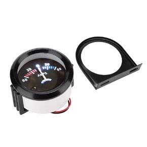Acouto DC 12V Ammeter Guage 2 Inch 52mm Car Ammeter Voltmeter 60-0-60A AMP Gauge Volt Meter for Car Motorcycle Vehicle Tractor Modificaton 60 Amp Ammeter Alt Gauge