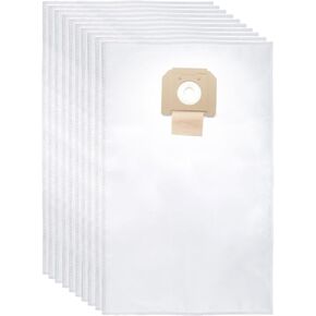 10-Pack VB140F Fleece Filter Bags, compatible with BOSCH 14 Gallon Dust Extractors VAC140 (White)