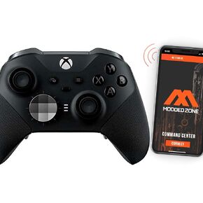 وحدة تحكم MODDEDZONE Custom MODDED اللاسلكية المتوافقة مع Xbox ONE Elite Series 2 والكمبيوتر الشخصي - مع تعديلات ذكية - الأفضل لألعاب FPS - مصنوعة يدويًا بواسطة خبراء في الولايات المتحدة الأمريكية بتصميم فريد - أسود in Kuwait