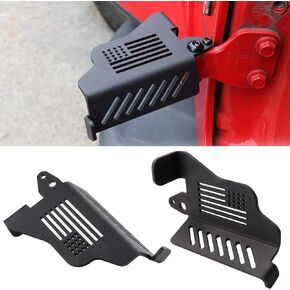 Foot Pegs for Jeep Wrangler Newest Door Hinge Front Foot Peg Doors Off for 2007-2024 Jeep Wrangler JK JKU JL JLU 4XE Gladiator JT Foot Peg Metal Rest Pedals, 1 Pair Star