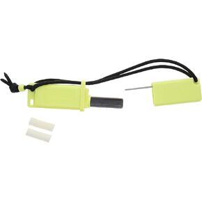 ust StrikeForce Fire Starter with Tinder, Durable Construction and Lanyard for Camping, Backpacking, Hiking, Emergency and Outdoor Survival, One Size, Model Number: 20-12147 , Orange