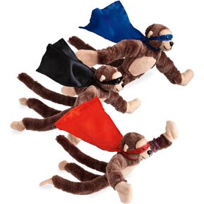Set of 3 Flying Flingshot Howler Monkeys Plush Toys with Sound, 11.5''H