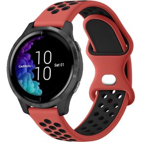 Meliya Bands Compatible with Garmin Venu 2 Plus / Venu Sq / Venu / Vivoactive 3 Watch Band Women Men, Soft Silicone Sport Replacement Strap for Garmin Vivomove Sport, Vivoactive 3 Music, Forerunner 645 / 245 Music Smart Watch