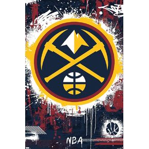 Trends International NBA Denver Nuggets - Maximalist Logo 23 Wall Poster