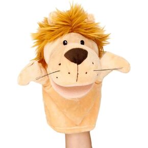 Lion Hand Puppets Puppets for Kids Farm Animals Finger Puppets Plush Soft Hand Puppets for Kids Hand Puppets with Movable Mouth (Lion)