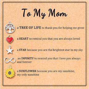 هدايا عيد الأم من JOGDIAM للأم من الابنة والابن وحقيبة صغيرة إكسسوار هدية للأم/هدايا عيد ميلاد الأم الجديدة مجوهرات in Kuwait