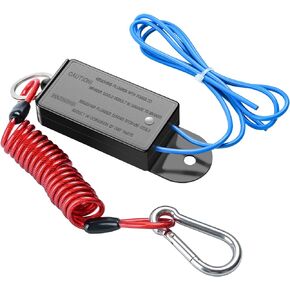Trailer Breakaway Switch, Briidea 4ft Breakaway Coiled Cable with Electric Brake Switch for RV Towing Trailer