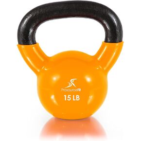 ProsourceFit Vinyl Coated Cast Iron Kettlebells for Full Body Fitness Workouts