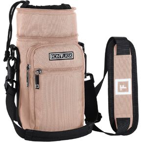 IRON °FLASK Carrier, Holder, Sleeve - Fits Insulated Stainless Steel Sports Water Bottle, Adjustable Shoulder Strap, Holder Bag Case Pouch Cover