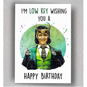 AUDIOWAVE PRINTING Low Key Birthday Card | Birthday Card | Funny Birthday Card | TVA | Variant | Blank Card