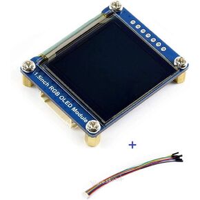 waveshare 1.5inch RGB OLED Display Module, 128x128 Pixels Displaying 65K Colors, Support Raspberry Pi Arduino STM32, SPI Interface