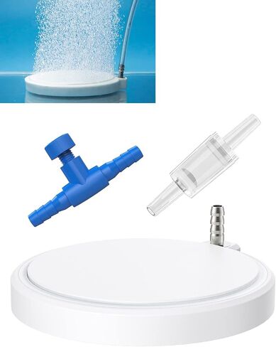 Pawfly Aquarium Hemispherical Air Stone for Air Pump Fish Tank Air Stone Disc Bubbler Round Micro Bubble Release Tool Oxygen Diffuser for Fish Tanks Buckets Small Ponds and DWC System in Saudi Arabia