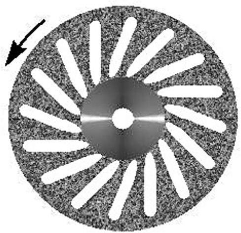 VAL-Lab D605-220(605.514.220)/UM Diamond Disks, Premium Quality, Super Flex, Double Sided/UnMounted, Size 22 mm, Thickness 0.15 mm, 50 μm, Medium Grit (Pack of 2) in Kuwait