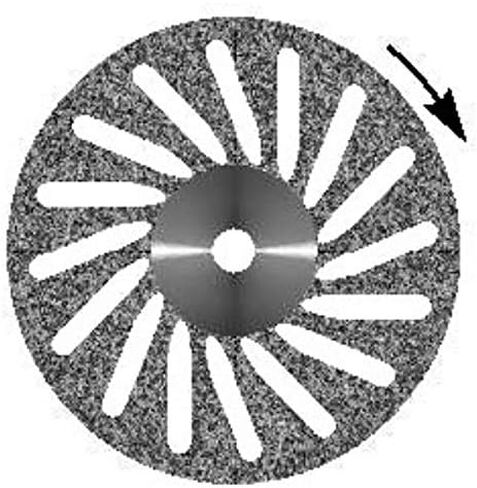 VAL-Lab D605-220(605.514.220)/UM Diamond Disks, Premium Quality, Super Flex, Double Sided/UnMounted, Size 22 mm, Thickness 0.15 mm, 50 μm, Medium Grit (Pack of 2) in Kuwait