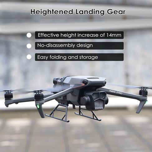 معدات الهبوط لـ DJI Mavic 3/Mavic 3 Pro، حامل دعم الساق الممتد القابل للطي سريع التحرير متوافق مع ملحقات DJI Mavic 3/Mavic 3 Pro/Mavic 3 Classic/Cine in Kuwait