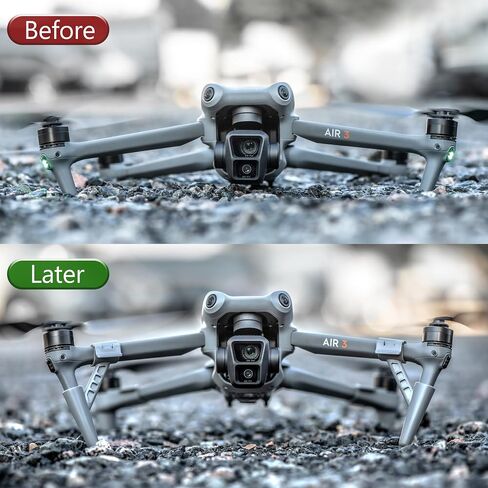 STARTRC Air 3 Extended Legs Landing Gear, Portable Extension Feet Support Stand for DJI Air 3 Drone Accessories in Saudi Arabia