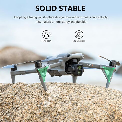 STARTRC Air 3 Extended Legs Landing Gear, Portable Extension Feet Support Stand for DJI Air 3 Drone Accessories in Saudi Arabia