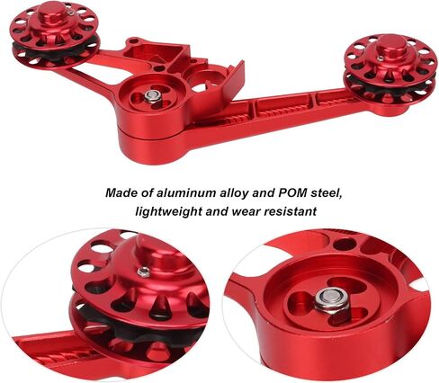 VGEBY Bike Chain Guide Tensioner, 10T Bike Single Speed Aluminum Chain Tensioner Wear-Resistant Rear Derailleur Chain Tensioner(red) in Saudi Arabia