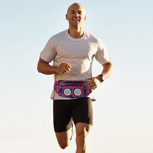 Fanny Pack with Bluetooth Speaker, Durable Bluetooth Speaker Fannypack with 8W Louder Sound, 10H Playtime Waist Bag for Parties, Beach, Festival Works with iPhone Xs MAX, XR, 8 Plus, Android in Saudi Arabia