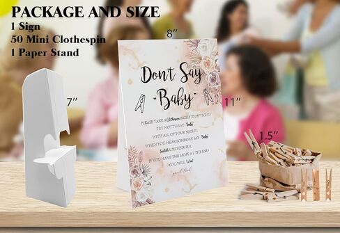 لعبة الزهور لا تقول الطفل (علامة واحدة و50 مشبك ملابس طبيعي صغير) لا تقل لعبة استحمام الطفل، ديكورات حمام الطفل، ألعاب حمام الطفل محايدة للجنسين، لعبة حمام الطفل بوهو (DS11) in Kuwait