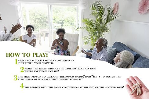 لعبة الزهور لا تقول الطفل (علامة واحدة و50 مشبك ملابس طبيعي صغير) لا تقل لعبة استحمام الطفل، ديكورات حمام الطفل، ألعاب حمام الطفل محايدة للجنسين، لعبة حمام الطفل بوهو (DS11) in Kuwait