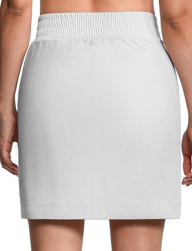 THE GYM PEOPLE Women's Golf Skorts Modest Knee Length Athletic Tennis Skirts Built-in Shorts with 4 Pockets in Saudi Arabia