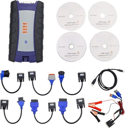 124032 ماسح ضوئي تشخيصي عالمي لحفارة شاحنة الديزل الثقيلة مناسب لـ Nexiq USB Link 2 - محول واجهة Bluetooth لتشخيص الشاحنة in Kuwait