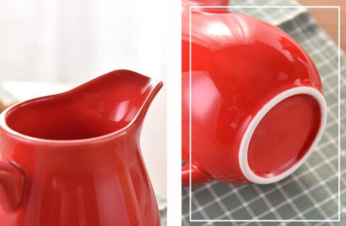 RockTrend Colorful Ceramic Milk Jug Sugar Bowl, Coffee Serving Set, Creamer Pitcher and Sugar Bowl Set in Saudi Arabia