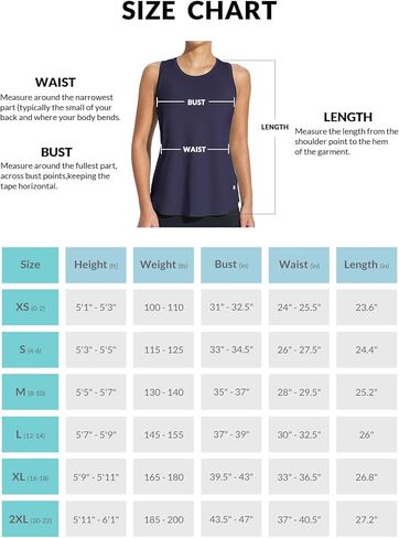 BALEAF Women's Workout Tank Top Racerback Tops Sleeveless Running Shirts Loose Fit Yoga Athletic Gym Sports in Kuwait